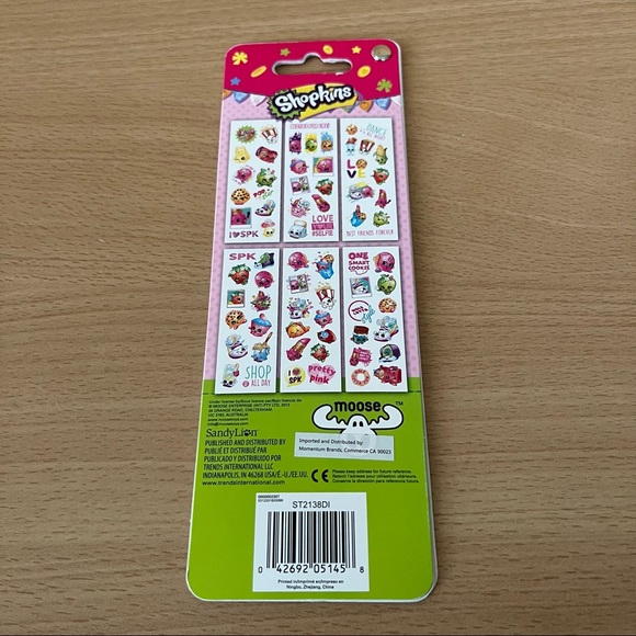 NWT 2013 Shopkins Stickers by SandyLion 72 stickers Kooky Cookie Poppy Corn CUTE - Picture 3 of 4
